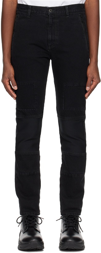 Photo: UNDERCOVER Black Paneled Jeans