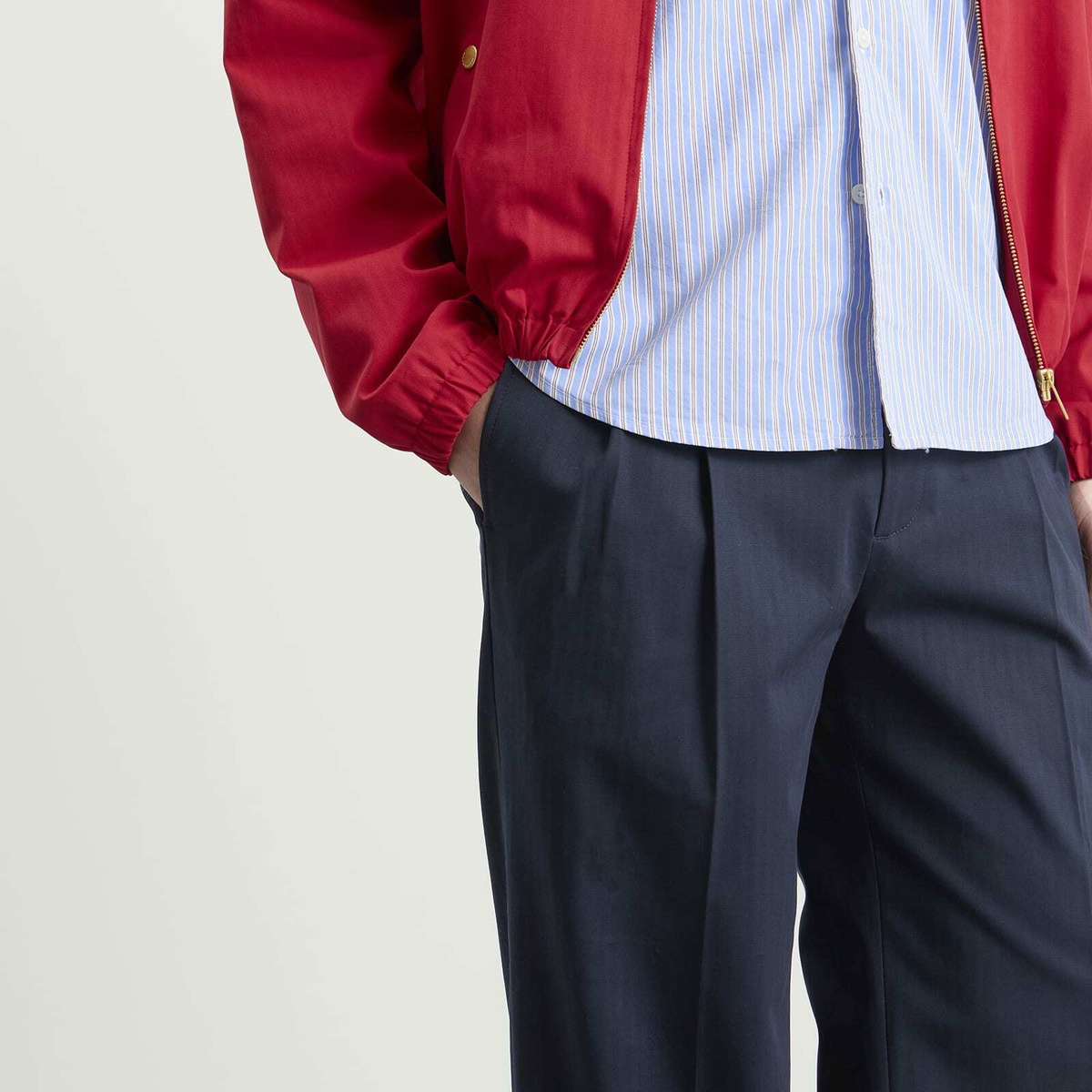 Drôle de Monsieur Men's Golfer Cotton Pants in Navy