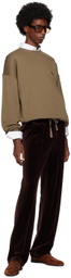 ZEGNA Brown Crewneck Sweatshirt