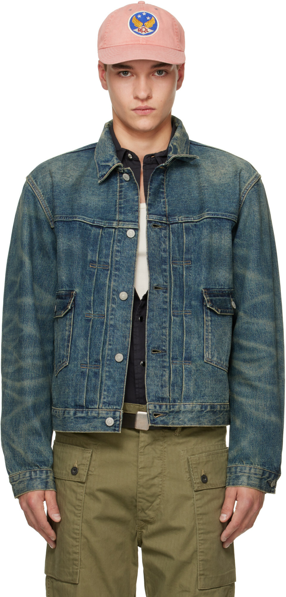 RRL Blue Type-2 Unlined Denim Trucker Jacket