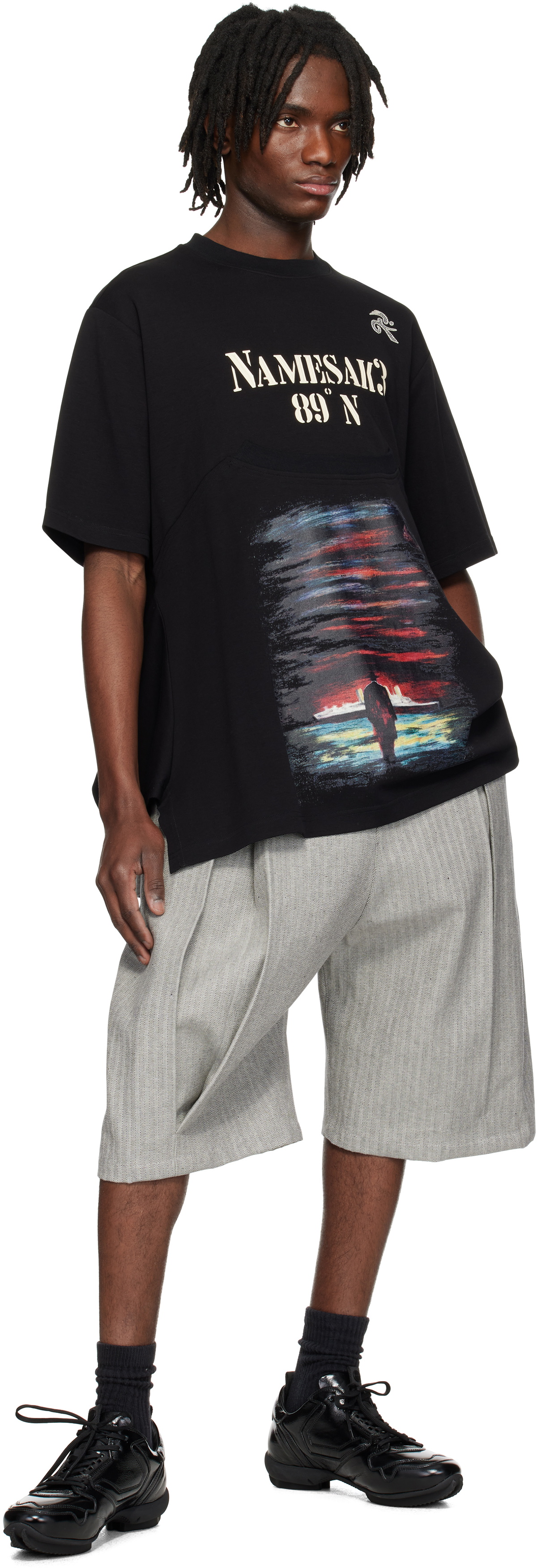 NAMESAKE Black Collins Rowing T-shirt