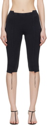 VETEMENTS Black Cut-Up Capri Trousers