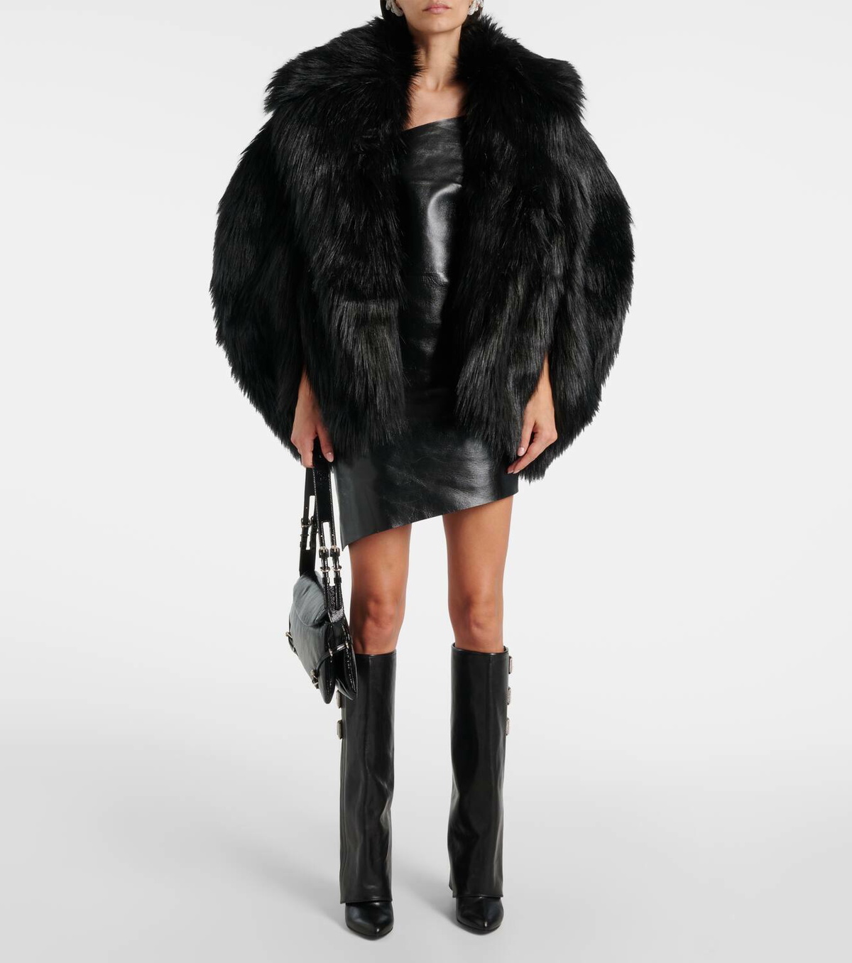 Givenchy Faux fur cape