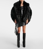 Givenchy Faux fur cape