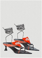 Talulah Ankle Tie Sandals in Black