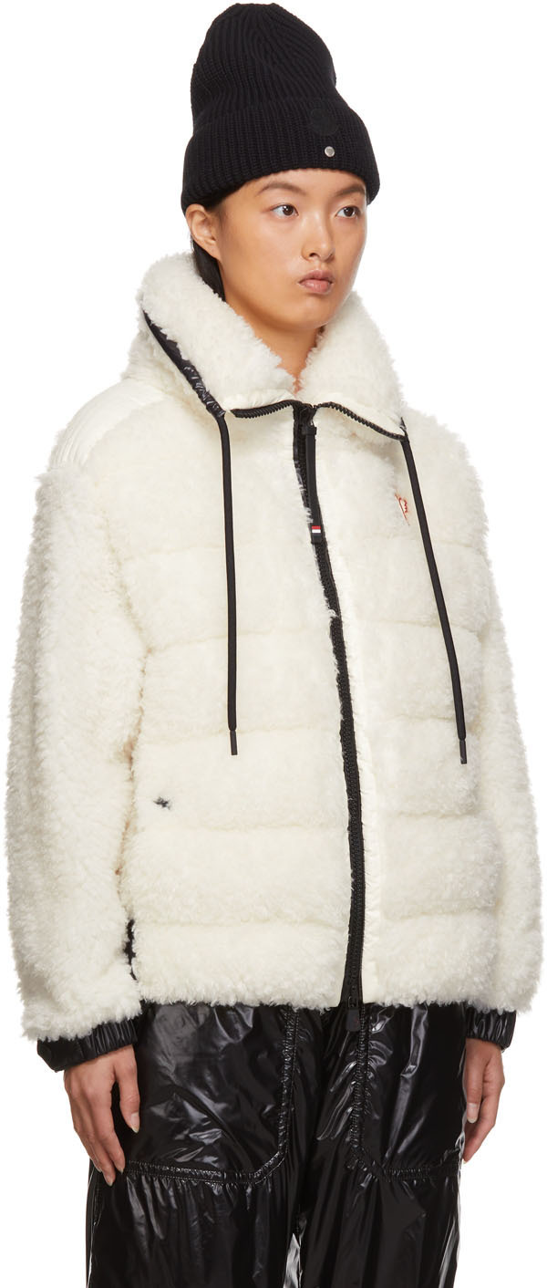 MONCLER 25S TEDDY FLEECE ROUND-NECK JACKET 192