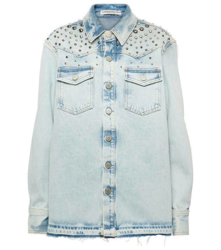 Photo: Alessandra Rich Studded denim jacket