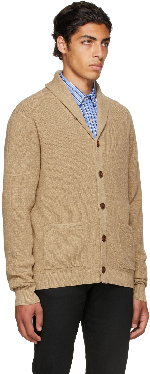 Polo shawl collar outlet cardigan