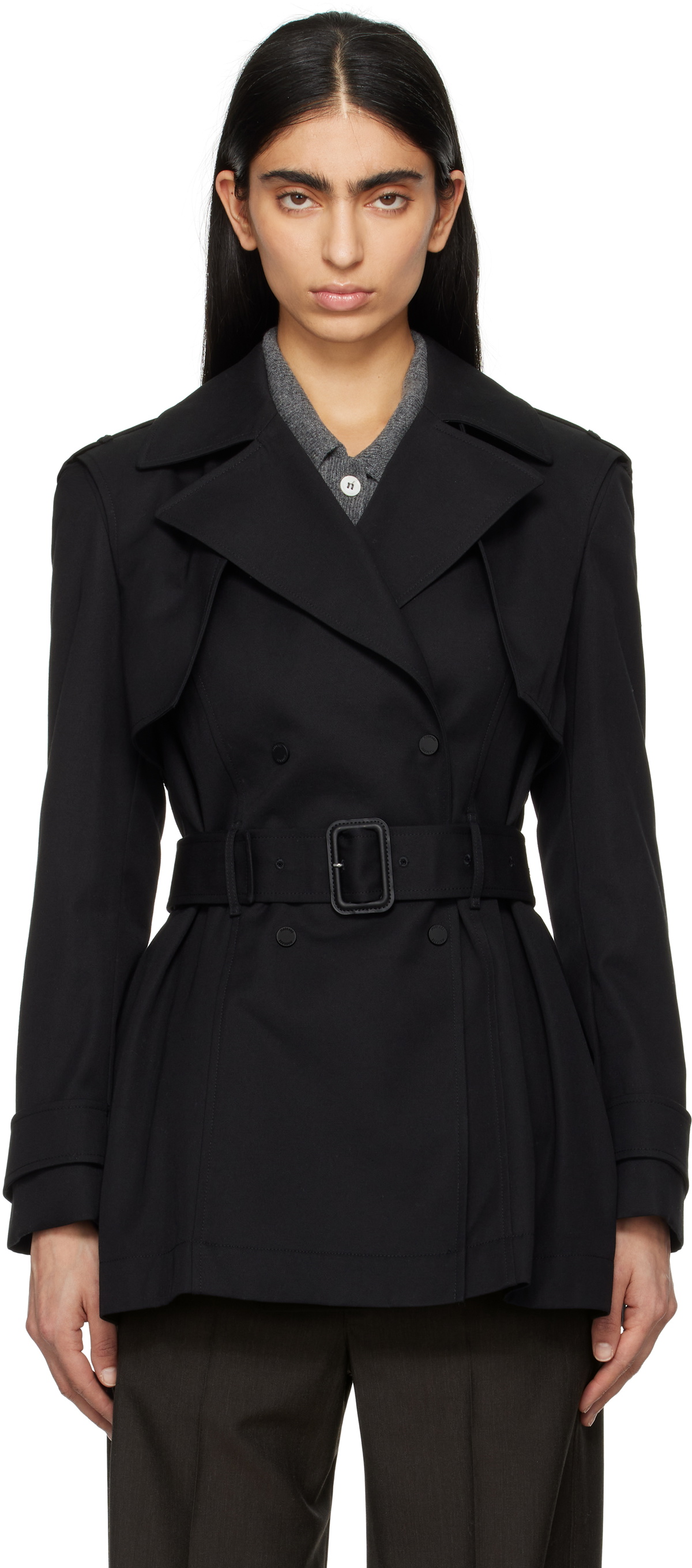 MACKAGE Black Adva Trench Coat