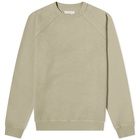 Folk Men's Rivet Sweat in Olive