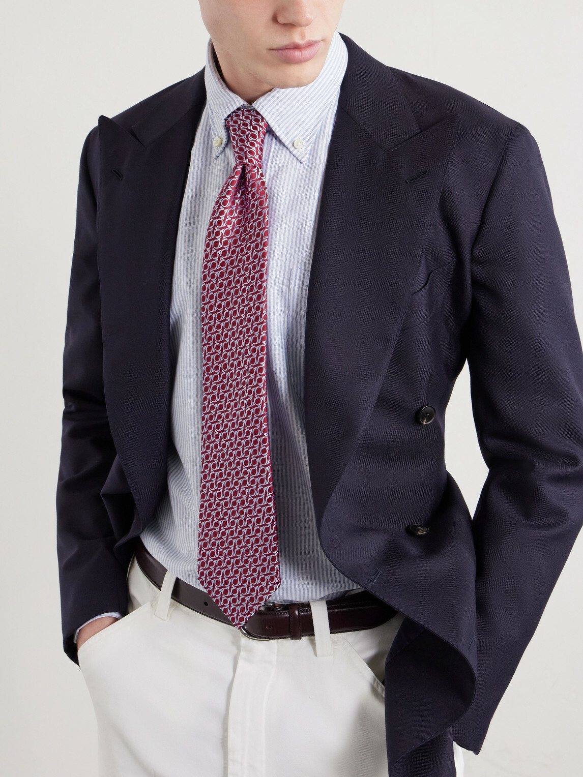 Charvet - 8.5cm Silk-Jacquard Tie