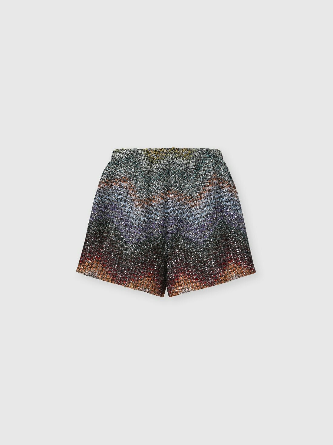 Missoni - Mixed Viscose Lamé Shorts with Sequins, Women, Multicoloured