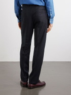 Brunello Cucinelli - Straight-Leg Pleated Virgin Wool Suit Trousers - Blue