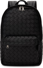 Bottega Veneta Black Intrecciato Backpack
