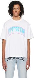 ICECREAM White College T-Shirt