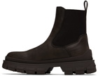 Moncler Brown Hevea Chelsea Boots