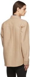 Balmain Beige Monogram Shirt