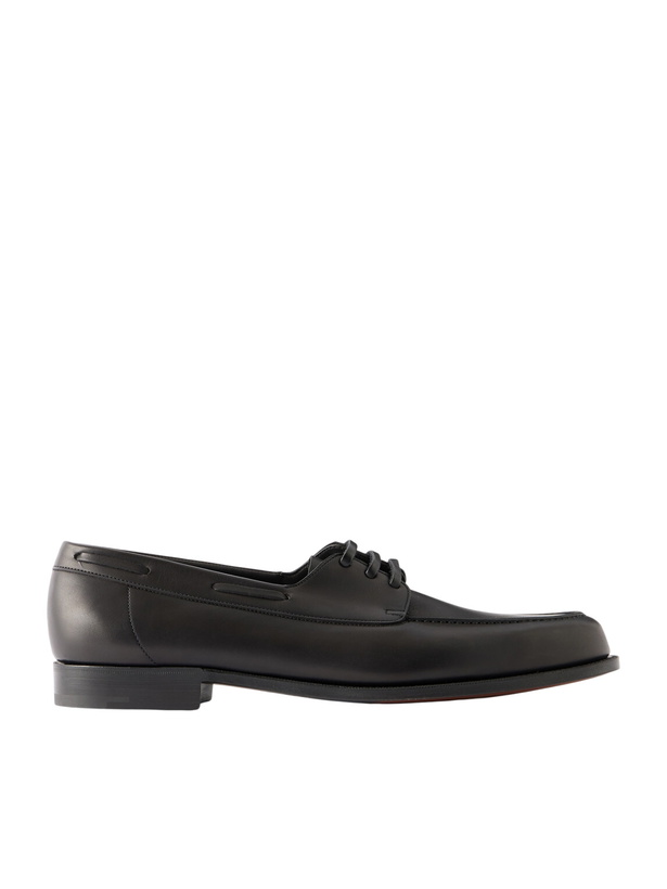 Photo: Edward Green - Saltash Leather Boat Shoes - Black
