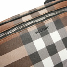 Burberry Men's Cason Check Waist Bag in Dark Birch Brown