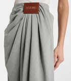 Loewe Draped wool wide-leg pants