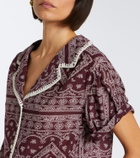 Veronica Beard Ilene printed cotton-blend shirt