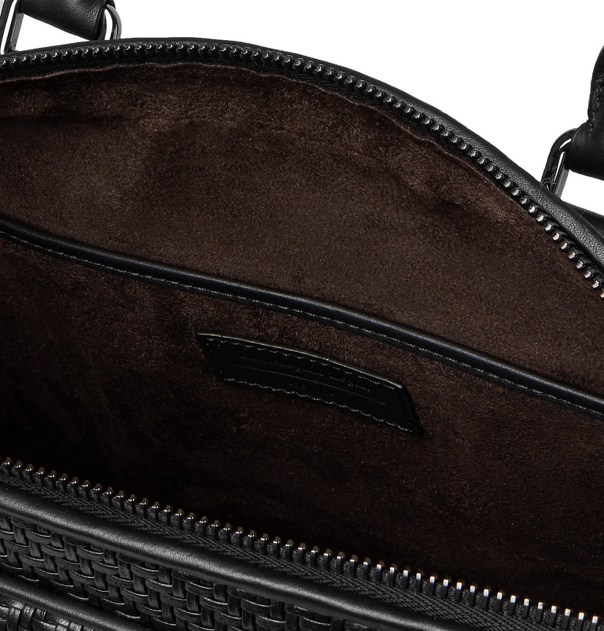Ermenegildo Zegna - PELLETESSUTA Woven Leather Briefcase - Black ...