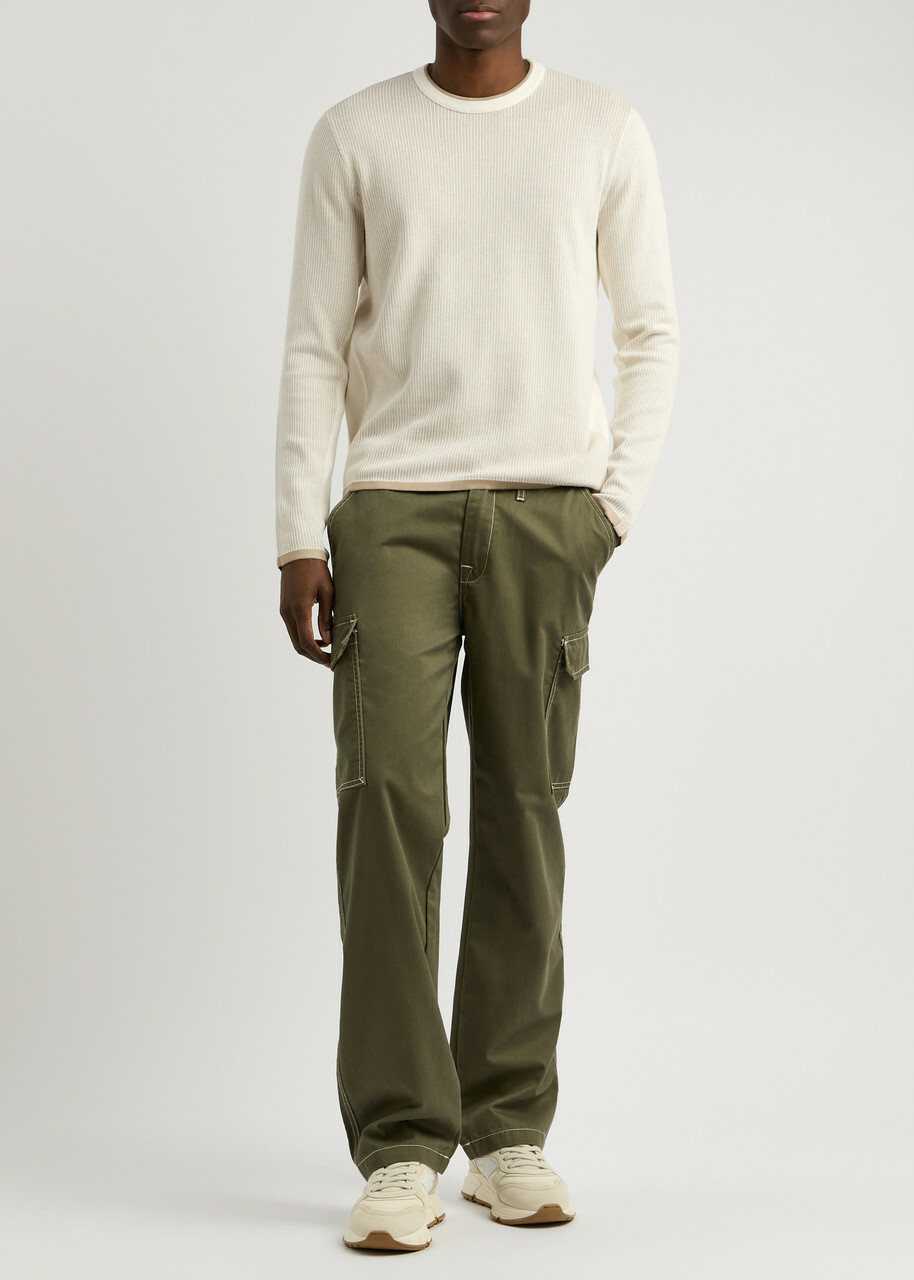 Rag & Bone Harvey Cotton-blend Jumper Ivory