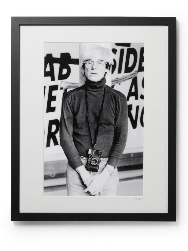 Photo: Sonic Editions - Framed 1984 Warhol in London Print, 16&quot; x 20&quot;