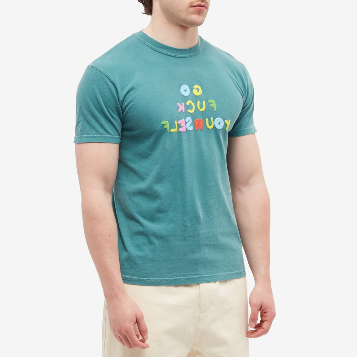 Fucking Awesome Men's GFY T-Shirt in Emerald Fucking Awesome
