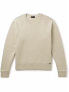TOM FORD - Slim-Fit Garment-Dyed Cotton-Jersey Sweatshirt - Neutrals