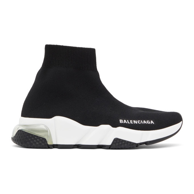 Balenciaga Black Clear Sole Speed Sneakers Balenciaga