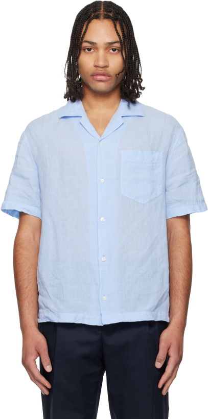 Photo: Hugo Blue Camp Collar Shirt