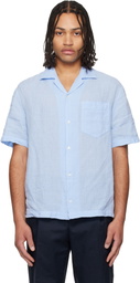 Hugo Blue Camp Collar Shirt