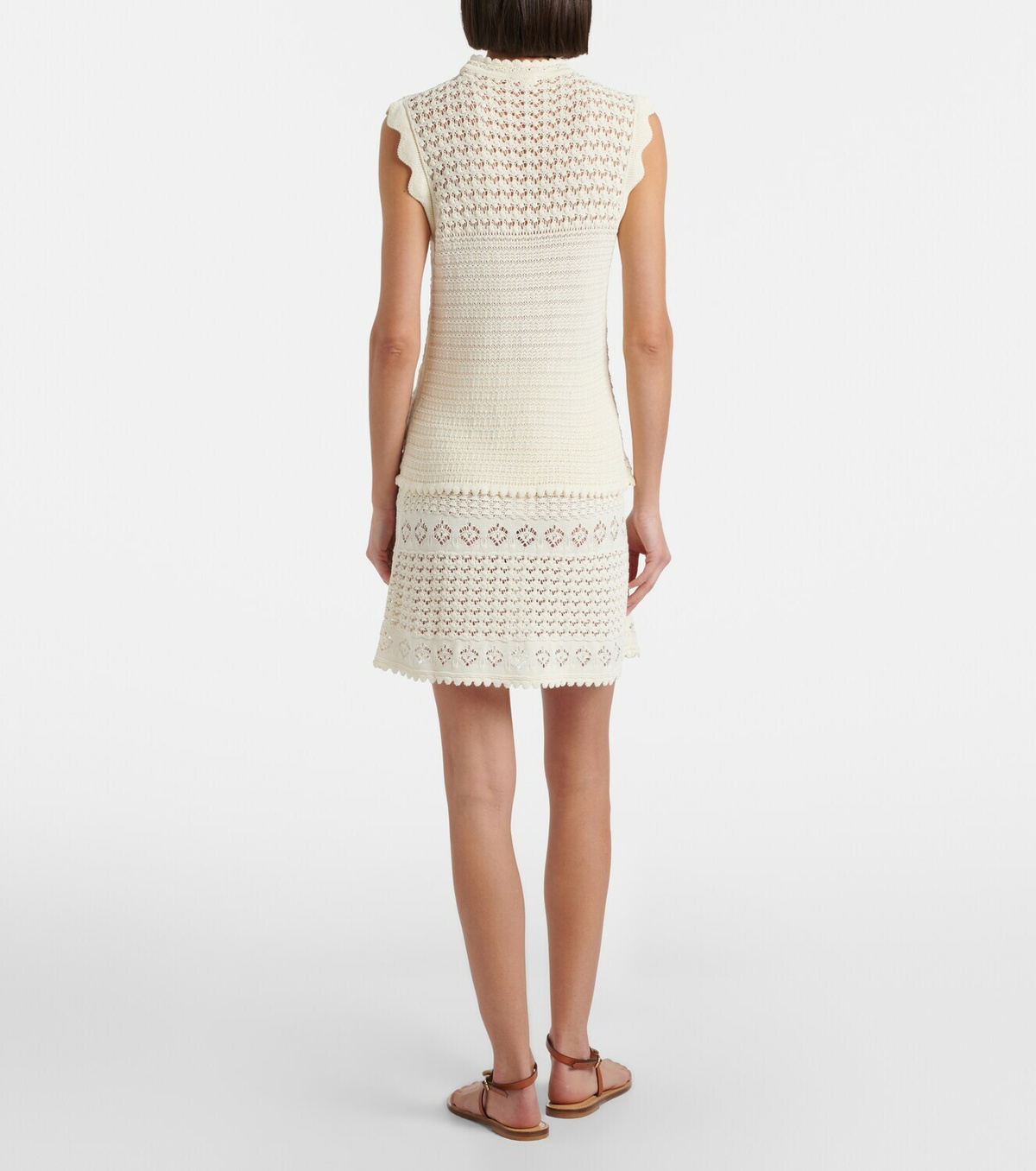 Eres Angela crochet miniskirt