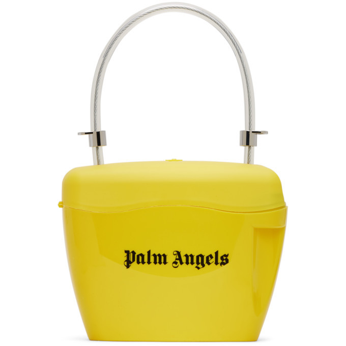 Palm angels outlet padlock bag yellow