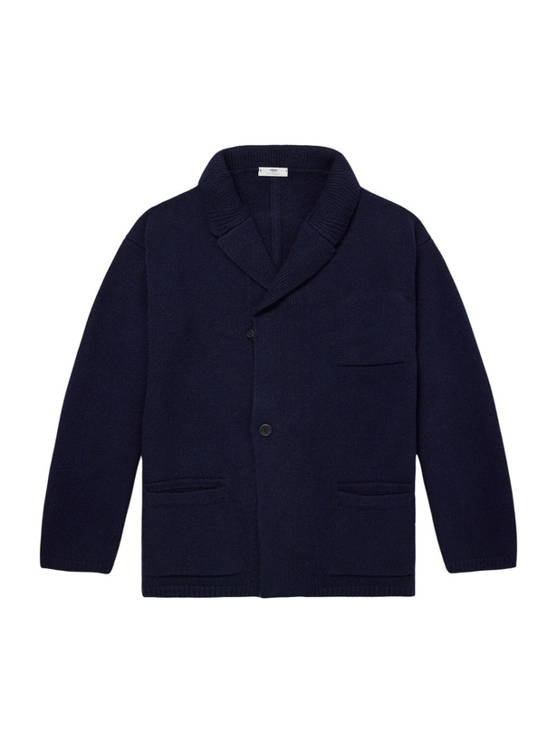 Photo: Inis Meáin - Wool and Cashmere-Blend Cardigan - Blue