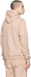 John Elliott Pink Cotton Beach Hoodie