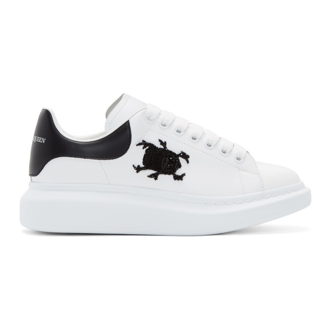 Photo: Alexander McQueen White and Black Beetle Oversized Sneakers