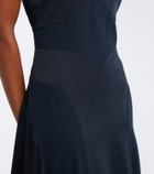 Versace Medusa satin gown