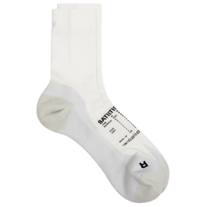 Photo: Satisfy Men's Merino Nylon Tube Socks in Off White