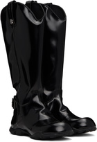 Rombaut Black No Cow Patent Cowboy Boots