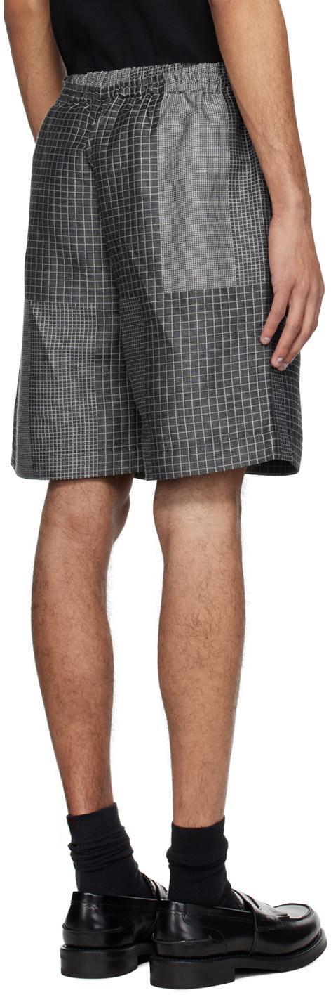 Róhe Gray Jacquard Shorts