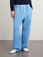 Les Tien - Straight-Leg Garment-Dyed Cotton-Jersey Sweatpants - Blue