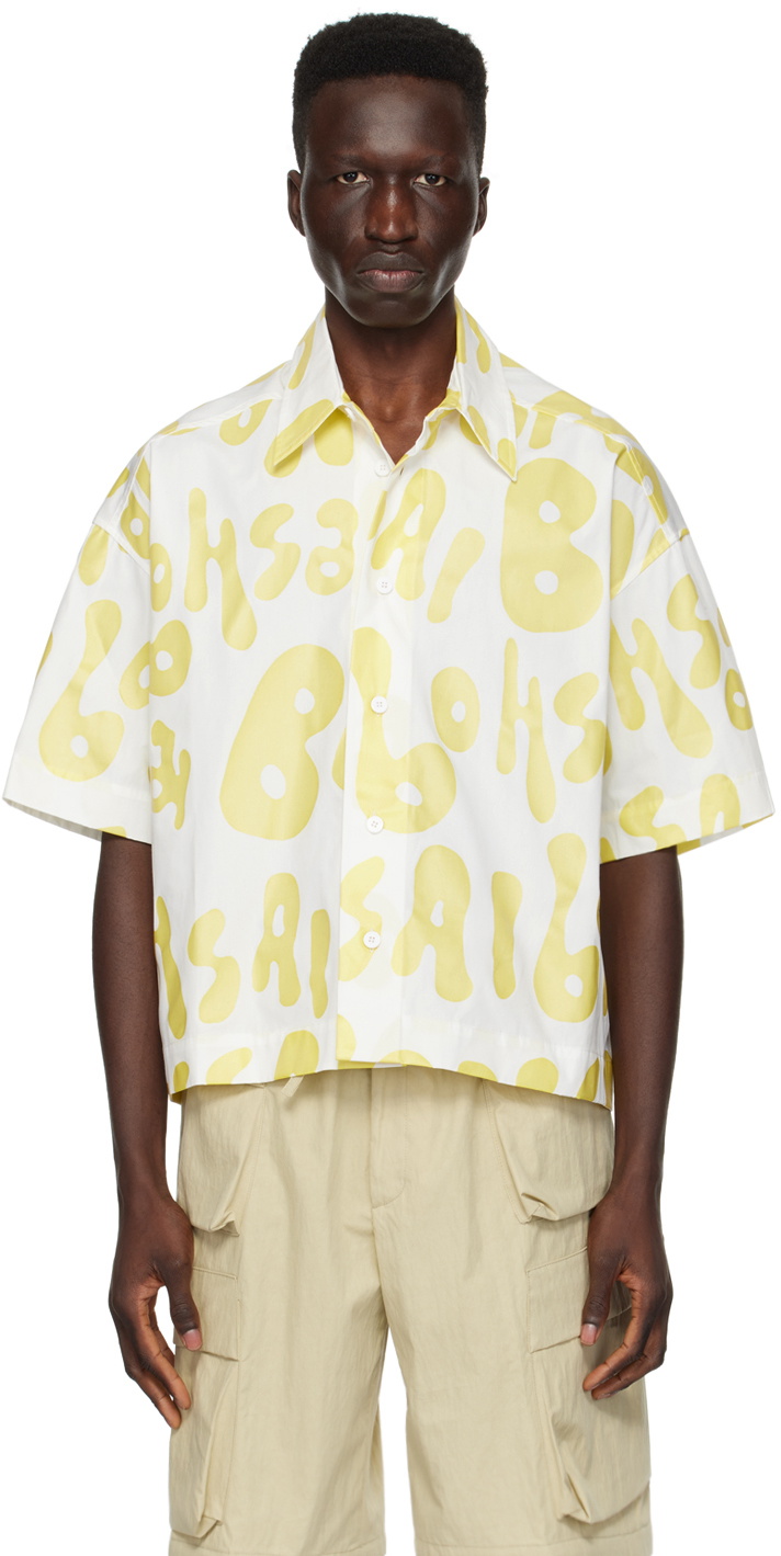 Bonsai White & Yellow Printed Shirt