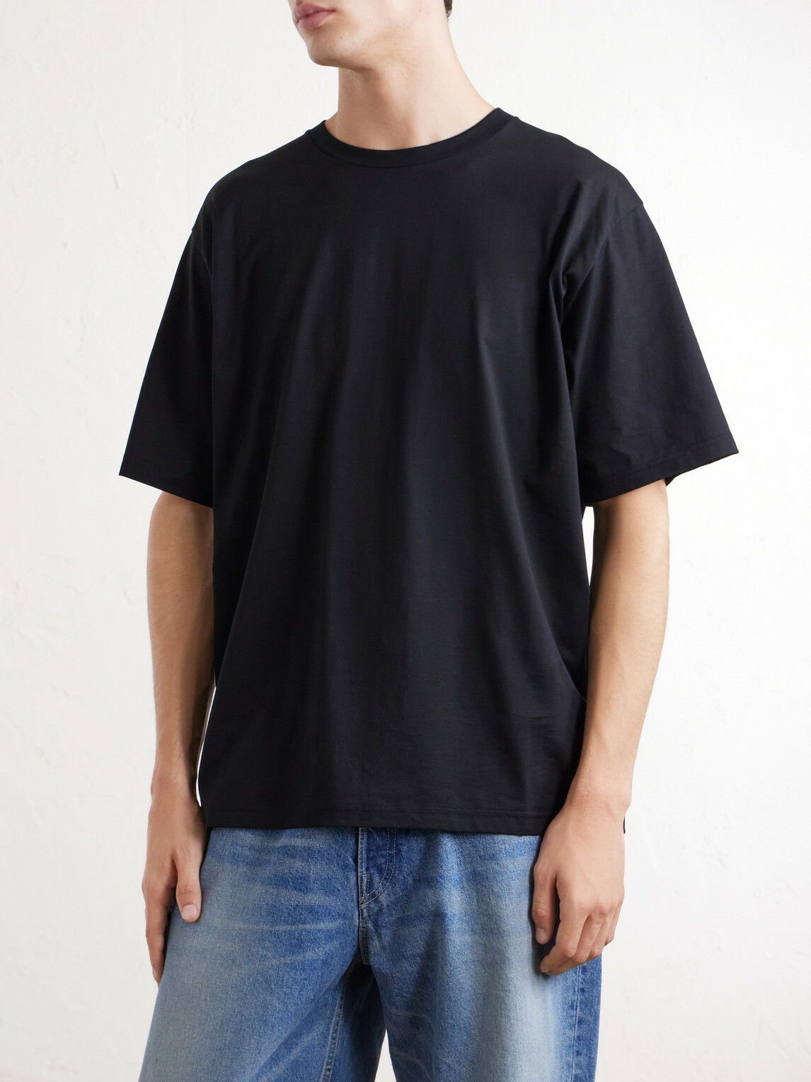 ssstein - Suvin Cotton-Jersey T-Shirt - Black