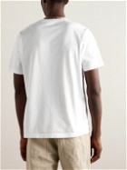 Maison Kitsuné - Logo-Appliquéd Cotton-Jersey T-Shirt - White