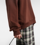 Acne Studios Logo cotton-blend fleece hoodie