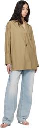 DARKPARK Beige Jodie Popeline Tunic Style Shirt