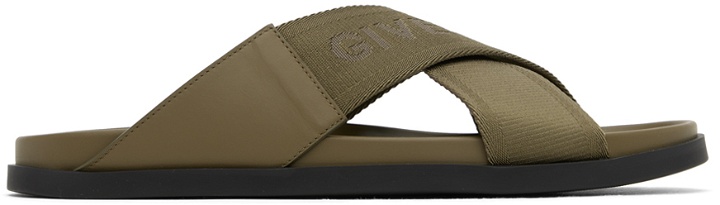 Photo: Givenchy Khaki G Plage Sandals