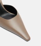 Victoria Beckham Sloan leather slingback pumps